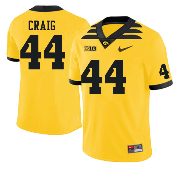 Men #44 Deontae Craig Iowa Hawkeyes College Football Jerseys Sale-Gold